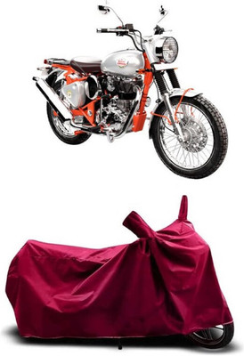Coxtor Waterproof Two Wheeler Cover for Royal Enfield(Bullet Trials 350, Maroon)