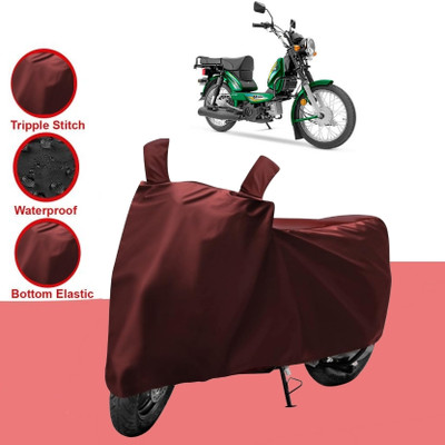 HWSXQAE Two Wheeler Cover for TVS(Maroon)