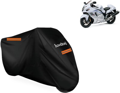 Juvdoxj Waterproof Two Wheeler Cover for Suzuki(GSX R1300 Hayabusa, Black)