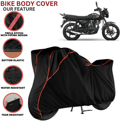 kerwa Waterproof Two Wheeler Cover for Bajaj(CT 125X, Black, Red)