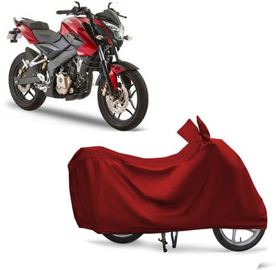 KEDIT Two Wheeler Cover for Bajaj(Pulsar 180NS, Maroon)