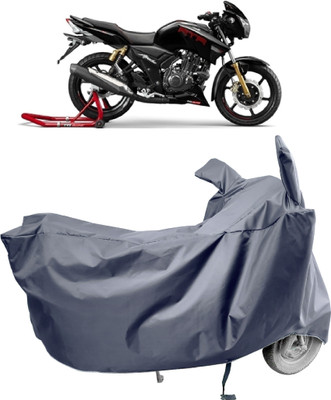 Amexride Two Wheeler Cover for TVS(Apache RTR 180, Grey)