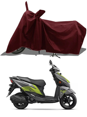 A G Enterprises Waterproof Two Wheeler Cover for Suzuki(Avenis 125, Maroon)