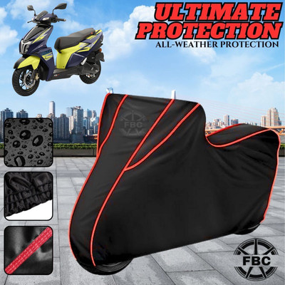 OliverX Waterproof Two Wheeler Cover for TVS(NTORQ, Black)