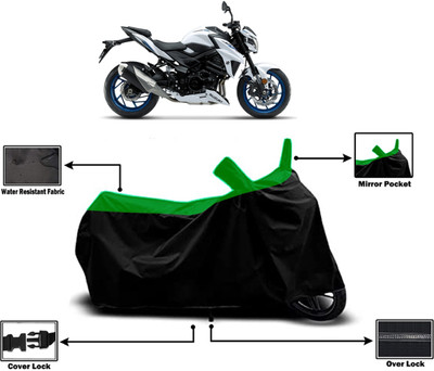 Amexride Two Wheeler Cover for Suzuki(GSX, Green)