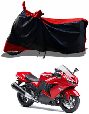 AESTRYD Two Wheeler Cover for Kawasaki(Ninja ZX 14R BS6, Red)