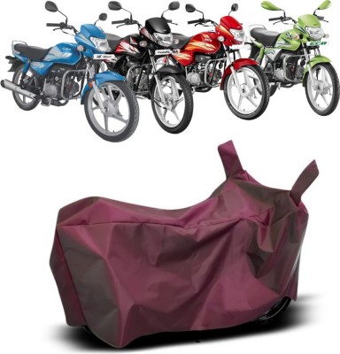 AUTOCAD Waterproof Two Wheeler Cover for Hero(HF Deluxe Eco, Maroon)