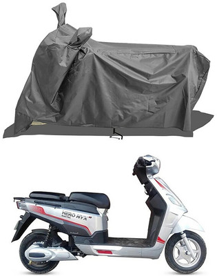 JC AutoHub Waterproof Two Wheeler Cover for Hero(Electric NYX e5, Grey)