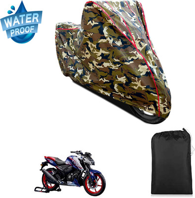 PAGORA Waterproof Two Wheeler Cover for TVS(Apache RTR 165 RP, Yellow)
