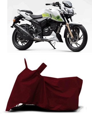 VESMEI Two Wheeler Cover for TVS(Apache, Red)