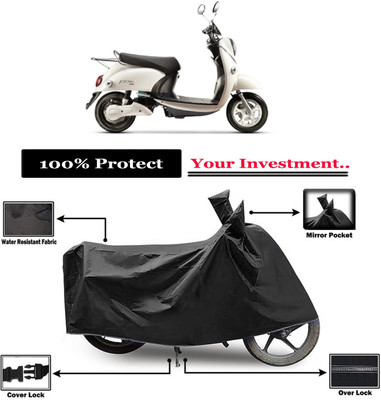 Amexride Two Wheeler Cover for Evolet(Polo BS6, Black)