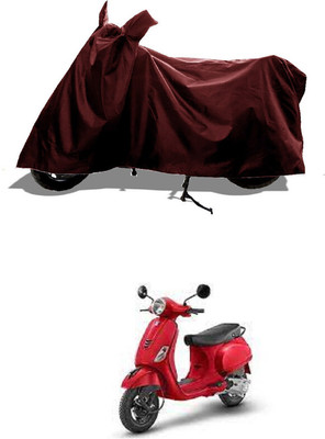 GROFATIK Two Wheeler Cover for Vespa(ZX 125 BS6, Maroon)