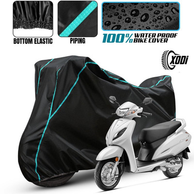xodi Waterproof Two Wheeler Cover for Honda(Activa i, Black, Blue, Multicolor)