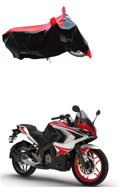 VESMEI Two Wheeler Cover for Bajaj(Pulsar 200NS FI BS6, Red)