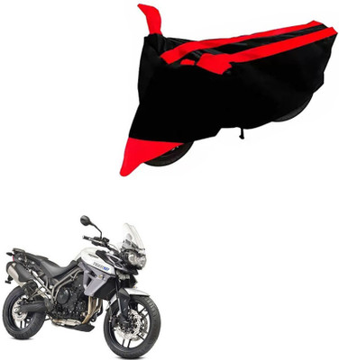 DeepShakshi AUTOMOTIVE Two Wheeler Cover for Triumph(Tiger 800 XR, Black, Red)