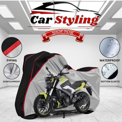 Car Styling Waterproof Two Wheeler Cover for Bajaj(Dominar 250, Multicolor)