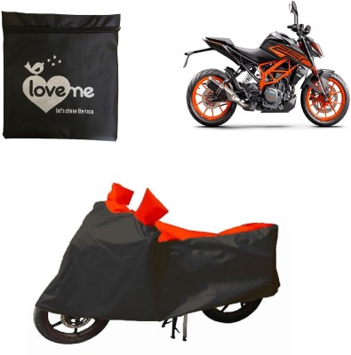 Love Me Two Wheeler Cover for KTM(250 Duke, Red, Black)