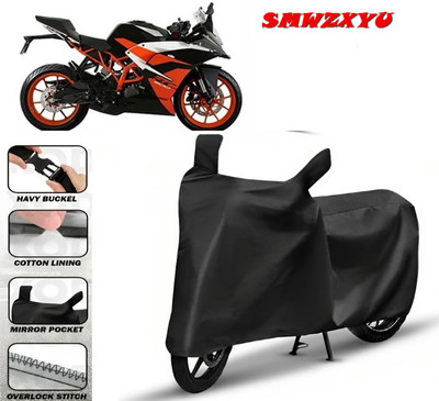 smwzxyu Waterproof Two Wheeler Cover for KTM(RC 200, Black)