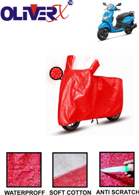 OliverX Waterproof Two Wheeler Cover for Hero(Pleasure, Red)