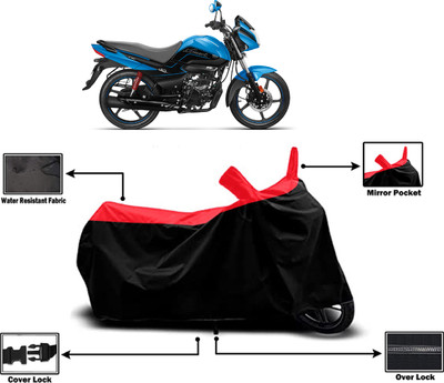 Amexride Two Wheeler Cover for Hero(Splendor I Smart, Red)