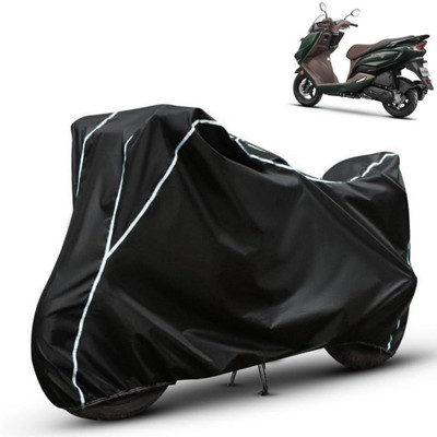 Amikan Waterproof Two Wheeler Cover for Suzuki(Burgman Electric, Black)