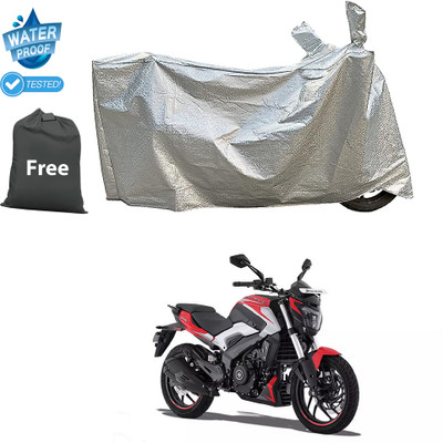 CODOKI Waterproof Two Wheeler Cover for Bajaj(Dominar 250, Silver)