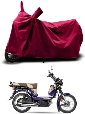 KEDIT Two Wheeler Cover for Universal For Bike(XL 100 Comfort, Maroon)