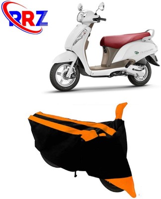 RRZ Waterproof Two Wheeler Cover for Suzuki(Access SE, Black, Orange)