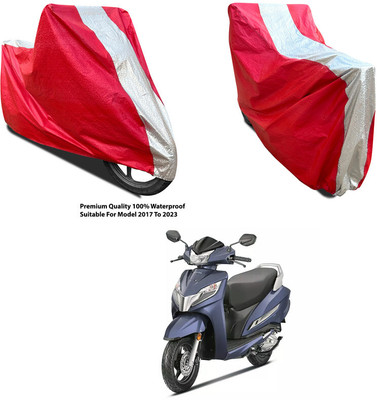 AutoGalaxy Waterproof Two Wheeler Cover for Honda(Activa 3G, Silver, Red)