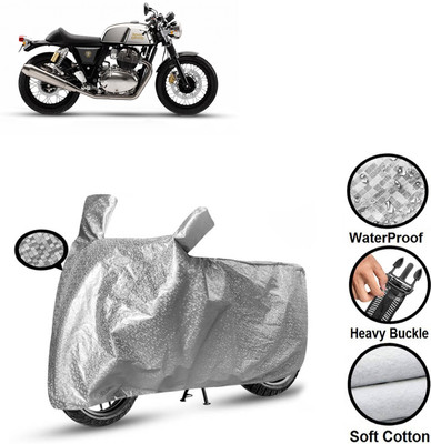 PAGORA Waterproof Two Wheeler Cover for Royal Enfield(Continental GT 650, Silver)