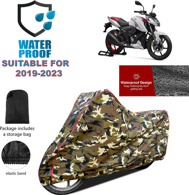 PAGORA Waterproof Two Wheeler Cover for TVS(Apache RTR 160, Yellow)
