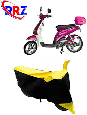 RRZ Waterproof Two Wheeler Cover for Avon(E Lite, Black, Yellow)