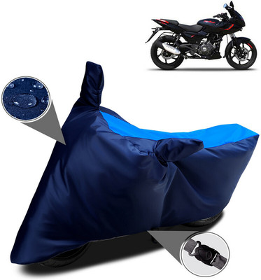 AutoRash Waterproof Two Wheeler Cover for Bajaj(Pulsar 180F, Blue)