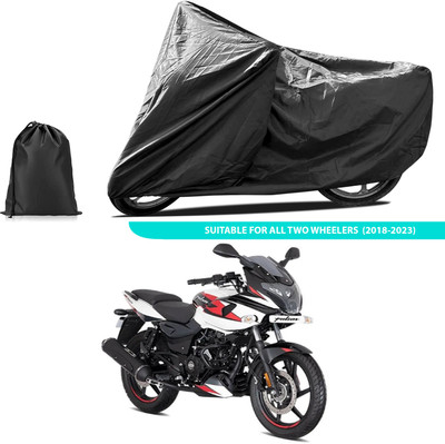 PAGORA Two Wheeler Cover for Bajaj(Pulsar 220F, Black)