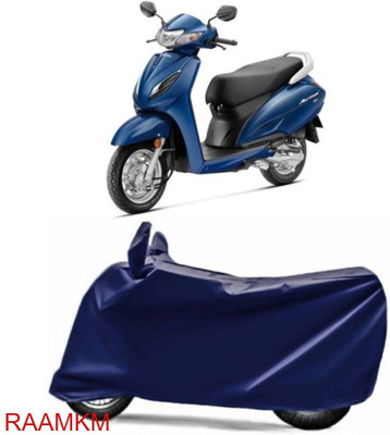 RAAMKM Waterproof Two Wheeler Cover for Hero, Honda, Bajaj, Ather, TVS, Yamaha(Blue)