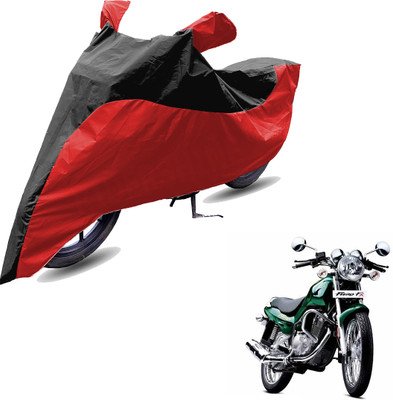 RiderShine Two Wheeler Cover for TVS(Fiero FX, Red, Black)