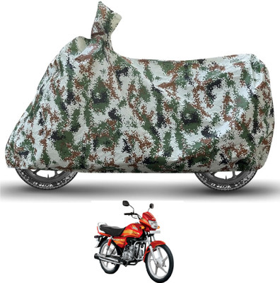 Caronix Waterproof Two Wheeler Cover for Hero(CD deluxe, Green)