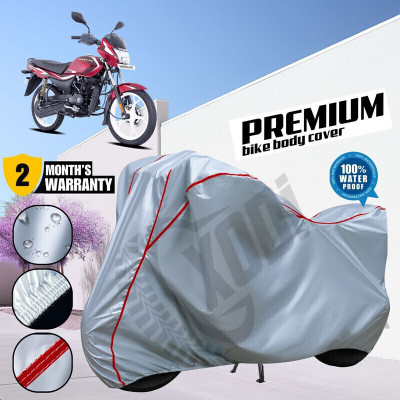 xodi Waterproof Two Wheeler Cover for Bajaj(Platina, Silver, Red)