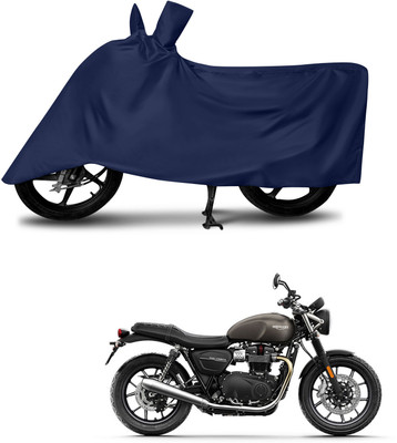 DeepShakshi AUTOMOTIVE Waterproof Two Wheeler Cover for Triumph(Street Twin, Blue)