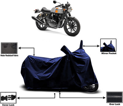 Amexride Two Wheeler Cover for Royal Enfield(Continental GT, Blue)