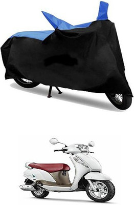 MMSSTAR Waterproof Two Wheeler Cover for Suzuki(Blue, Black)