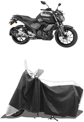 SUGASHRI Waterproof Two Wheeler Cover for Yamaha(FZ-FI BS6, White, Black)