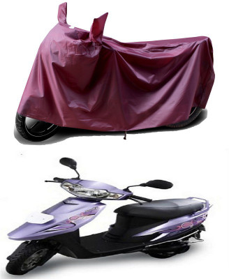 THE REAL ARV Waterproof Two Wheeler Cover for TVS(Teenz, Maroon)