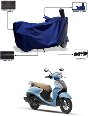 CODOKI Waterproof Two Wheeler Cover for Yamaha(Fascino 125 FI, Blue)