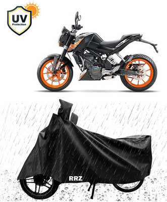 RRZ Waterproof Two Wheeler Cover for KTM(200 Duke, Black)