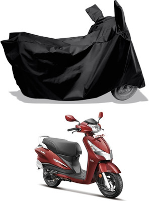 Amexride Two Wheeler Cover for Hero(Duet LX 110CC, Black)