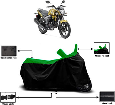 Amexride Two Wheeler Cover for Honda(CB Trigger, Green)