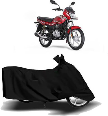Mdstar Waterproof Two Wheeler Cover for Bajaj(Platina 125, Black)