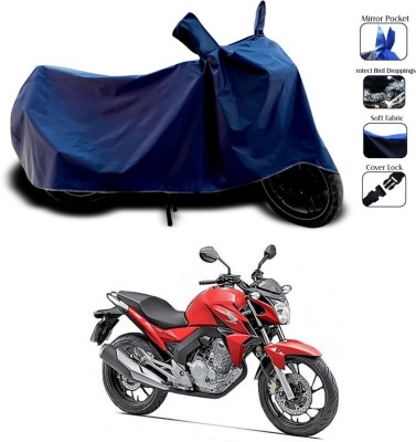 DeepShakshi AUTOMOTIVE Two Wheeler Cover for Honda(CB Twister, Blue)