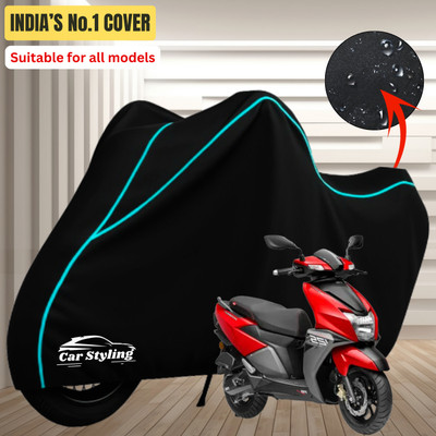 Car Styling Waterproof Two Wheeler Cover for TVS(NTORQ, Maroon, Yellow)